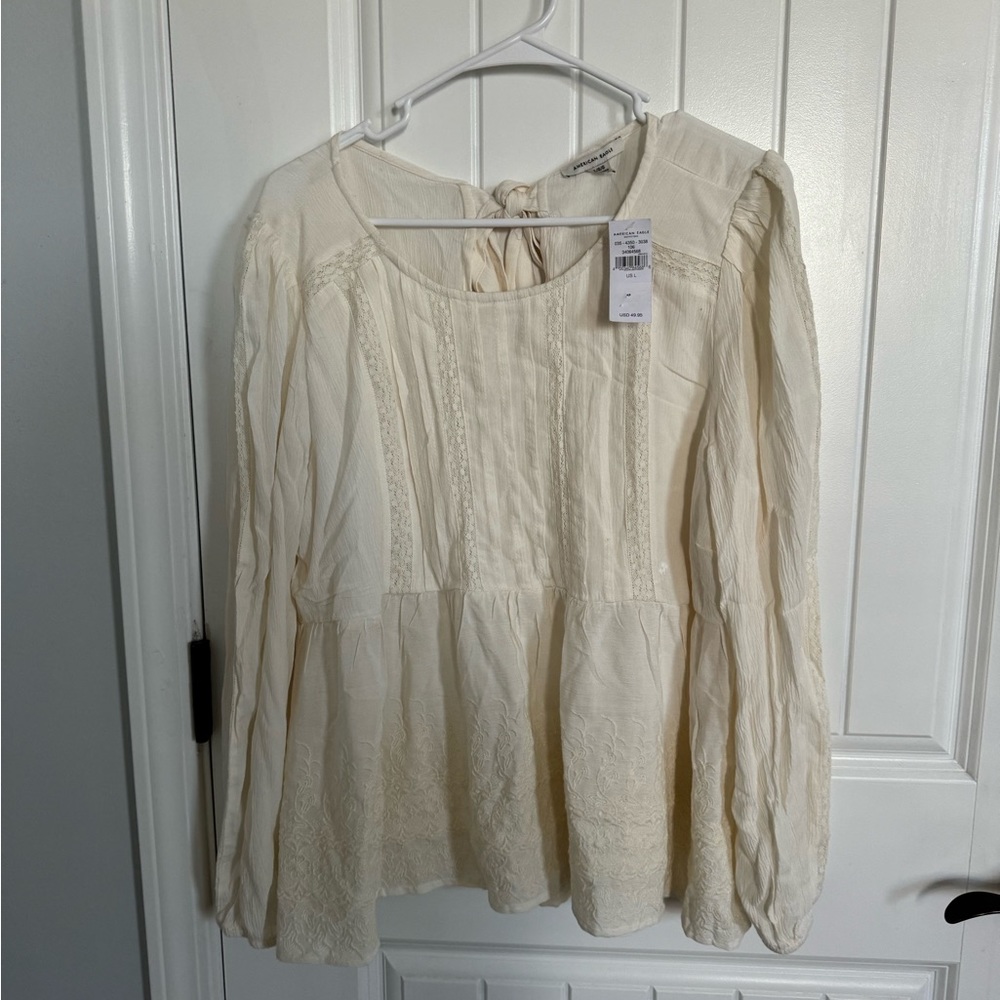 american eagle flowy top